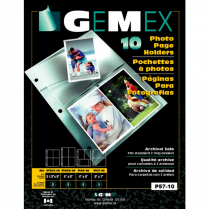 Gemex Photo Page Holders 5x7" 10/pkg