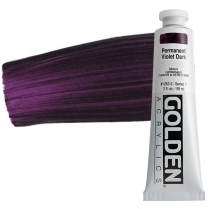 Golden Heavy Body Acrylic 2oz Permanent Violet Dark