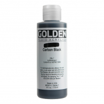 Golden Fluid Acrylic 4oz Carbon Black