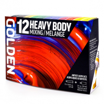 Golden Heavy Body Acrylic Mixing Set 12x22ml