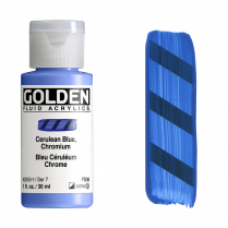 Golden Fluid Acrylic 1oz Cerulean Blue Chromium