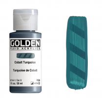 Golden Fluid Acrylic 1oz Cobalt Turquoise