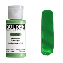Golden Fluid Acrylic 1oz Permanent Green Light