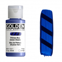 Golden Fluid Acrylic 1oz Phthalo Blue (Green Shade)