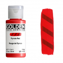 Golden Fluid Acrylic 1oz Pyrrole Red