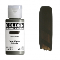 Golden Fluid Acrylic 1oz Raw Umber