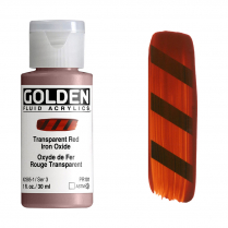 Golden Fluid Acrylic 1oz Transparent Red Iron Oxide