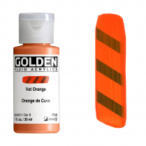 Golden Fluid Acrylic 1oz Vat Orange