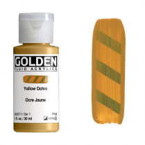 Golden Fluid Acrylic 1oz Yellow Ochre