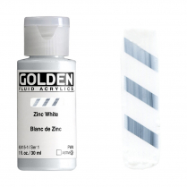 Golden Fluid Acrylic 1oz Zinc White