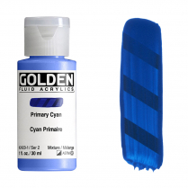 Golden Fluid Acrylic 1oz Primary Cyan