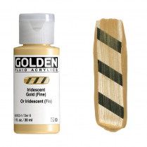 Golden Fluid Acrylic 1oz Iridescent Gold (Fine)