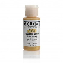 Golden Fluid Acrylic 1oz Iridescent Bright Gold (Fine)