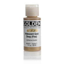 Golden Fluid Acrylic 1oz Iridescent Gold Deep (Fine)