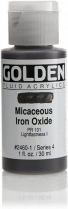 Golden Fluid Acrylic 1oz Iridescent Micaceous Iron Oxide