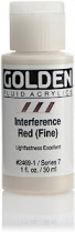 Golden Fluid Acrylic 1oz Interference Red (Fine)