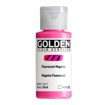Golden Fluid Acrylic 1oz Fluorescent Magenta