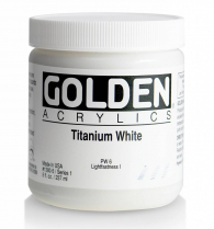 Golden Heavy Body Acrylic 16oz Titanium White