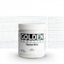 Golden Heavy Body Acrylic 8oz Titanium White