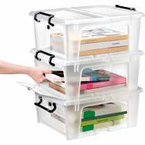 STRATA SMART BOX w/ SLIDE DOOR 20L CLEAR