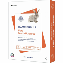 Hammermill® Fore® Multipurpose Paper 96B 20lb 4mil 8-1/2" x 11" 500/pkg