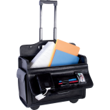 Nextech™ Rolling Catalogue Case 15.6" Leather Black