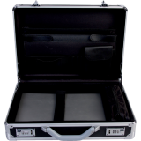 Nextech™ Attaché Case 17" Aluminum Black