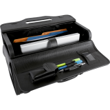 Nextech™ Rolling Catalogue Case 15.6" Vinyl Black