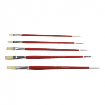 Acrilex White Bristle Brush 1450 Flat Size 12 07145F12 L2612-12
