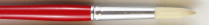 Acrilex White Bristle Brush 1450R Round Size 10