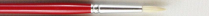 Acrilex White Bristle Brush 1450R Round Size 4