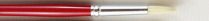 Acrilex White Bristle Brush 1450R Round Size 6