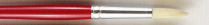 Acrilex White Bristle Brush 1450R Round Size 8