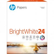 HP Bright White Inkjet 24lb Paper 97B 8-1/2" x 11" 500/pkg
