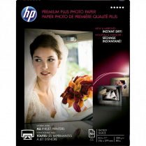 HP Premium Plus Photo Paper Glossy 80 lb 8-1/2" x 11" 50/pkg