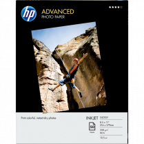 HP Advanced Photo Paper Glossy 66lb Letter 8-1/2" x 11" 50/pkg