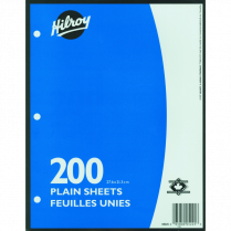 Hilroy Plain Paper Refill Three Hole Punched