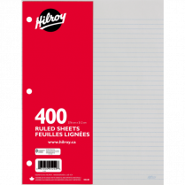 Hilroy Refill Sheets 10-7/8" x 8-3/8" 400 sheets/pkg