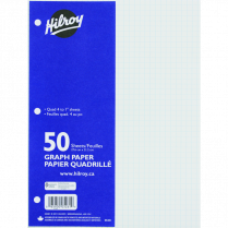 Hilroy Refill Paper Quad 4 squares to inch 50 sheets/pkg