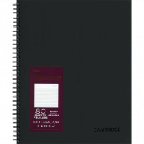Cambridge® Notebook Coil Pad 11 x 8-1/2" 80shts