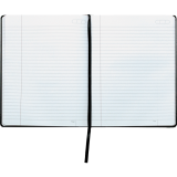 Mead® Cambridge® Tab Business Notebook 9-1/2" x 7-1/4"  160 pages Black with Blue tab