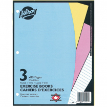 Hilroy 3-Hole Exercise Books 8-1/2" x 11" 3/pkg