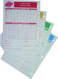 Hilroy Redi-tab Notebooks, 3-Hole Punched, 40 Pages, 4/Pkg