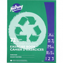 Hilroy Exercise Book 1/2 Plain, 1/2 Interlined 9-1/8x7-1/8" 72pgs
