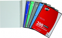 Hilroy Coil Graph  3-Hole Notebook 8" x 10-1/2" Assorted Colours