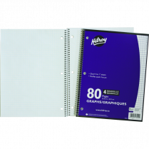 Hilroy Graph Notebook 10-1/2x8" 80pgs