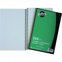 Hilroy 1-Subject Notebook Coil Bound 9-1/2" x 6" Green 200 pgs