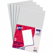 Hilroy Legal Writing Pad Wide Rule 96 sheets per pad 5/pkg