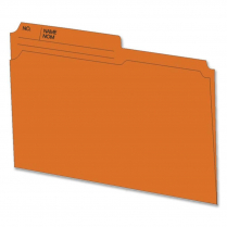 Hilroy 1/2 Tab Recycled File Folders Letter 100/Box