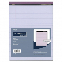 Mead® Cambridge® Coloured Writing Pads 8-1/2" x 11" 50 sheets per pad Orchid 3/pkg